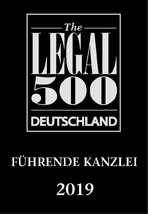 Legal 500, Führende Kanzlei 2019