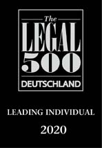 Wolfgang Lipinski, Leading Individual by Legal 500 Deutschland 2020
