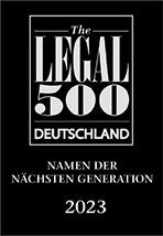 Name der nächsten Generation, Legal500 2023