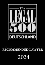 Recommended Lawyer, Legal500 Germany 24