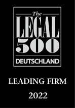 Legal 500 Deutschland Leading Firm 2022