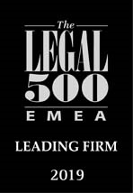 Legal 500 EMEA, Leading Firm 2019