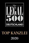 Top Kanzlei 2020, Legal500 Deutschland