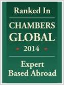 Ranked in Chambers Global2014, Expert based abroad